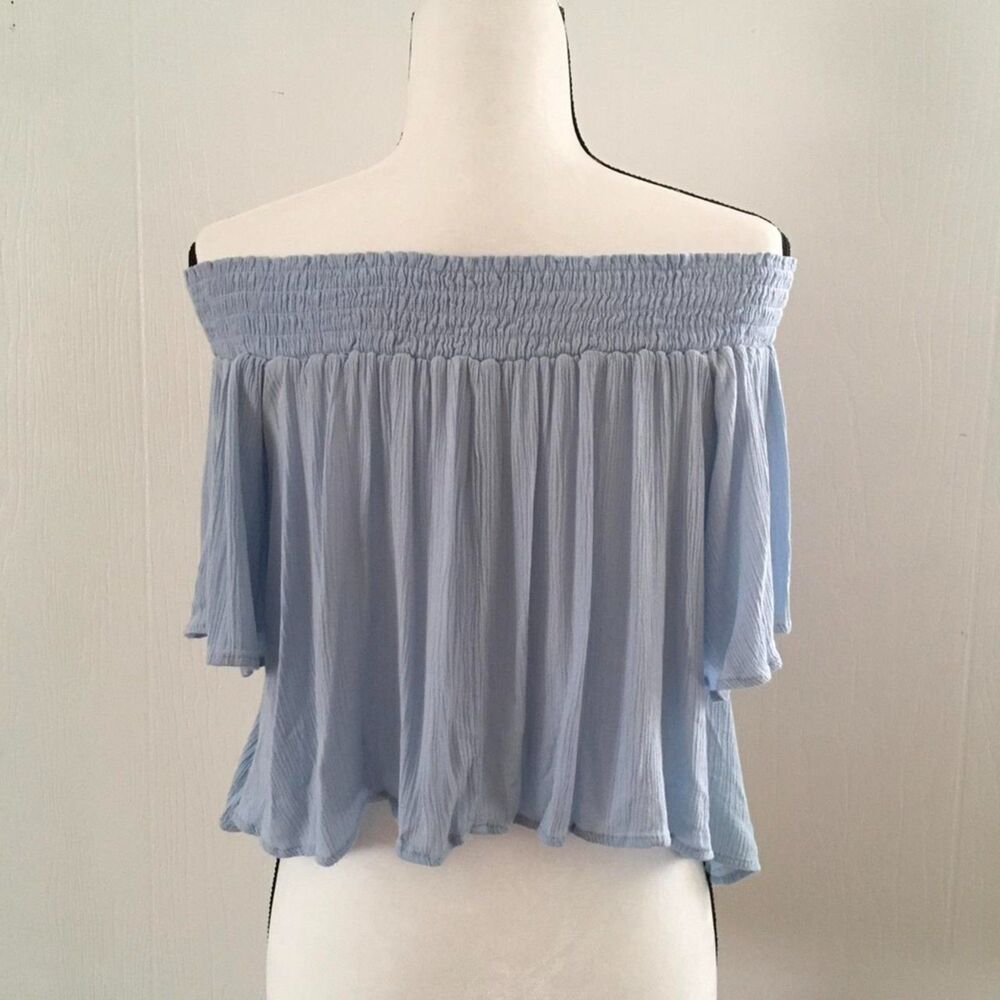 Kimchi Blue Women's Blue Crop-top